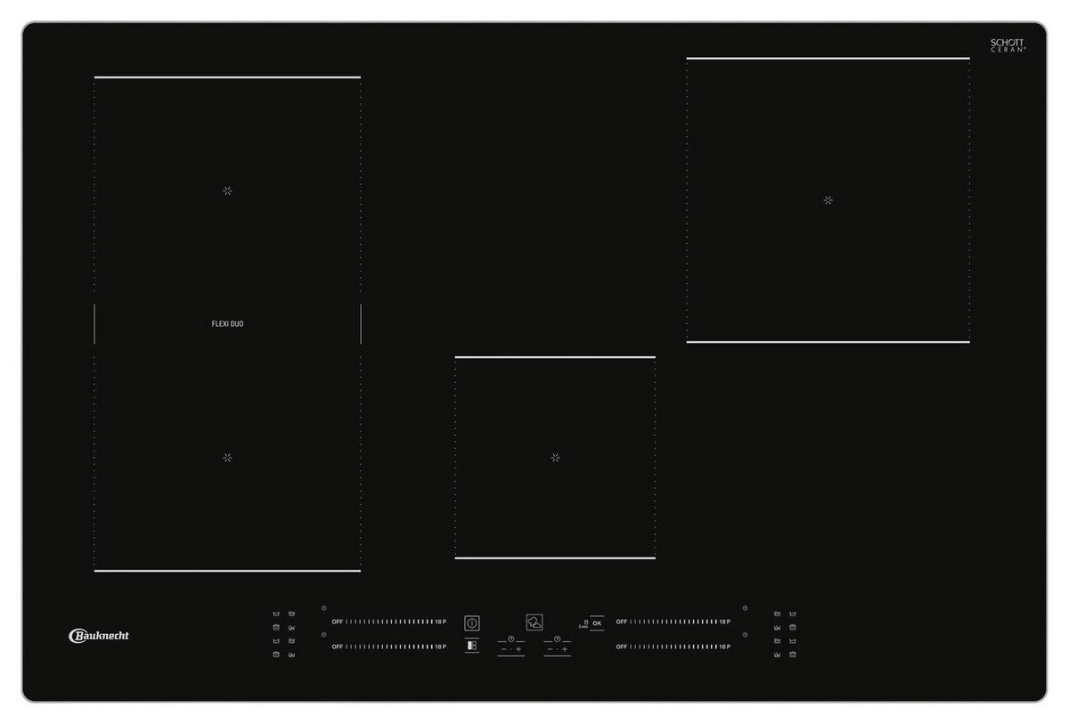 INDUKTIONSKOCHFELD BS 2677C AL  - Schwarz, Basics, Glas/Metall (78/5/52cm) - Bauknecht