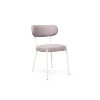 STUHL   Webstoff  Weiß, Dunkelrosa  - Dunkelrosa/Weiß, Basics, Textil/Metall (50/81,5/59cm) - Tom Tailor