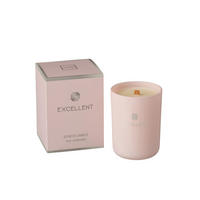 DUFTKERZE  - Rosa, Basics, Glas/Naturmaterialien (8/8/10,5cm)