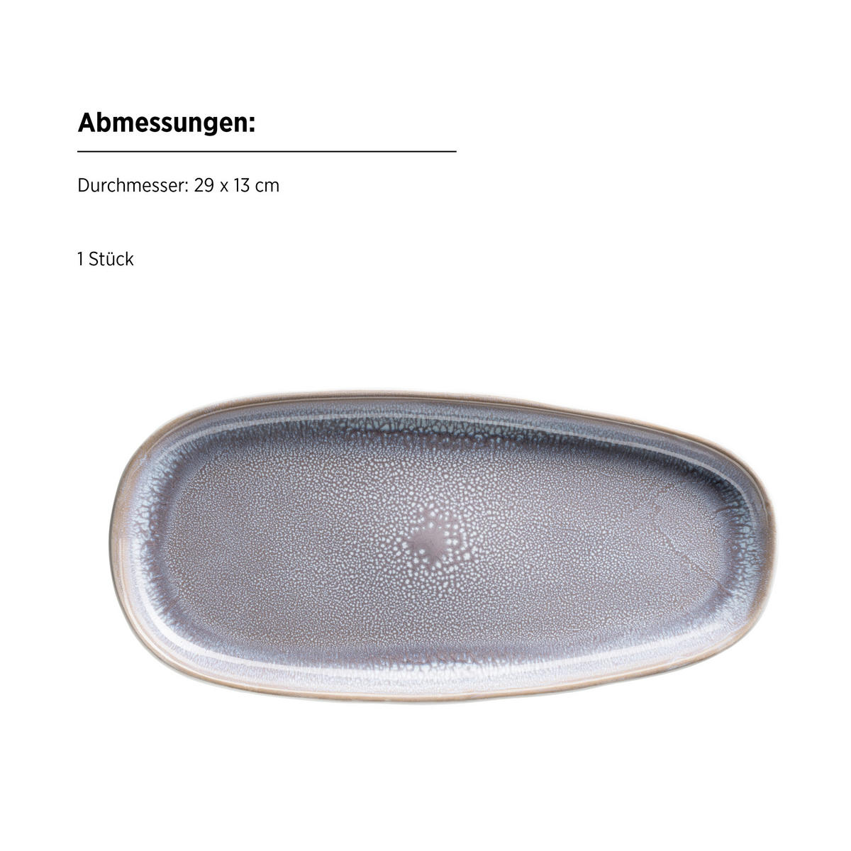 SERVIERPLATTEN-SET ELEA  - Flieder, Basics, Keramik - Mäser