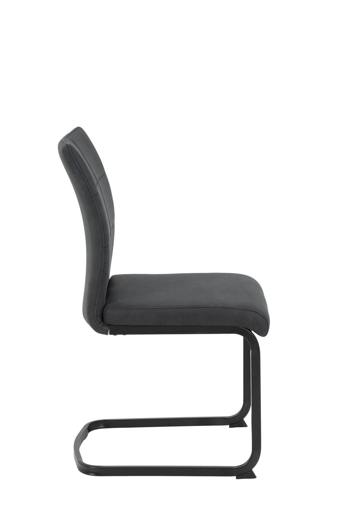 TISCHGRUPPE Anthrazit, Alteiche  - Alteiche/Anthrazit, MODERN, Textil/Metall (80/76/80cm) - MID.YOU