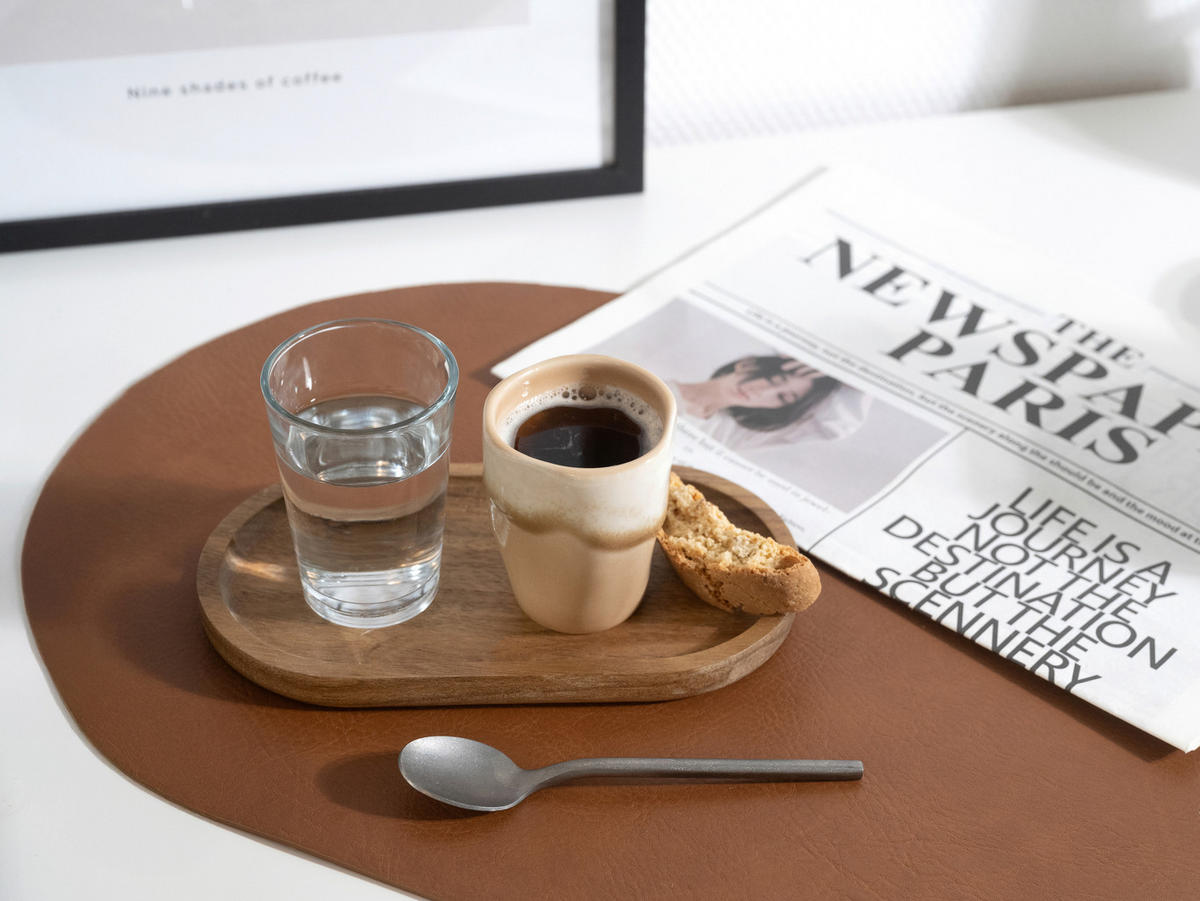 SET MED KOPPAR Squeezy Mocha Mousse 4 delar  - lerfärgad/mocca, Basics, keramik (6/7cm) - Creatable