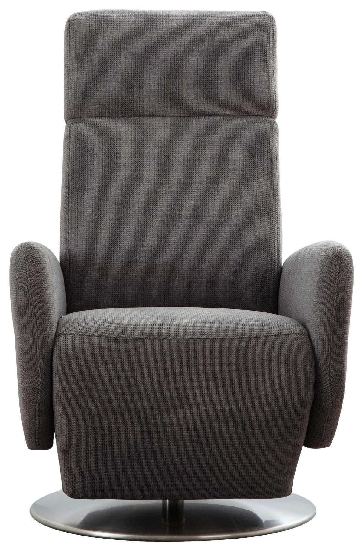 DREHSTUHL  in Flachgewebe Dunkelbraun  - Chromfarben/Dunkelbraun, Konventionell, Textil/Metall (71/110/82cm) - Sit & More