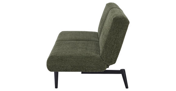 SCHLAFSOFA Webstoff Grün  - Schwarz/Grün, Design, Holz/Textil (184/80/87cm) - Carryhome