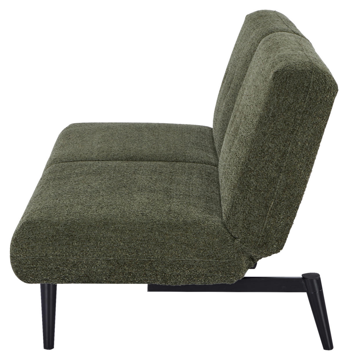 SCHLAFSOFA Webstoff Grün  - Schwarz/Grün, Design, Holz/Textil (184/80/87cm) - Carryhome