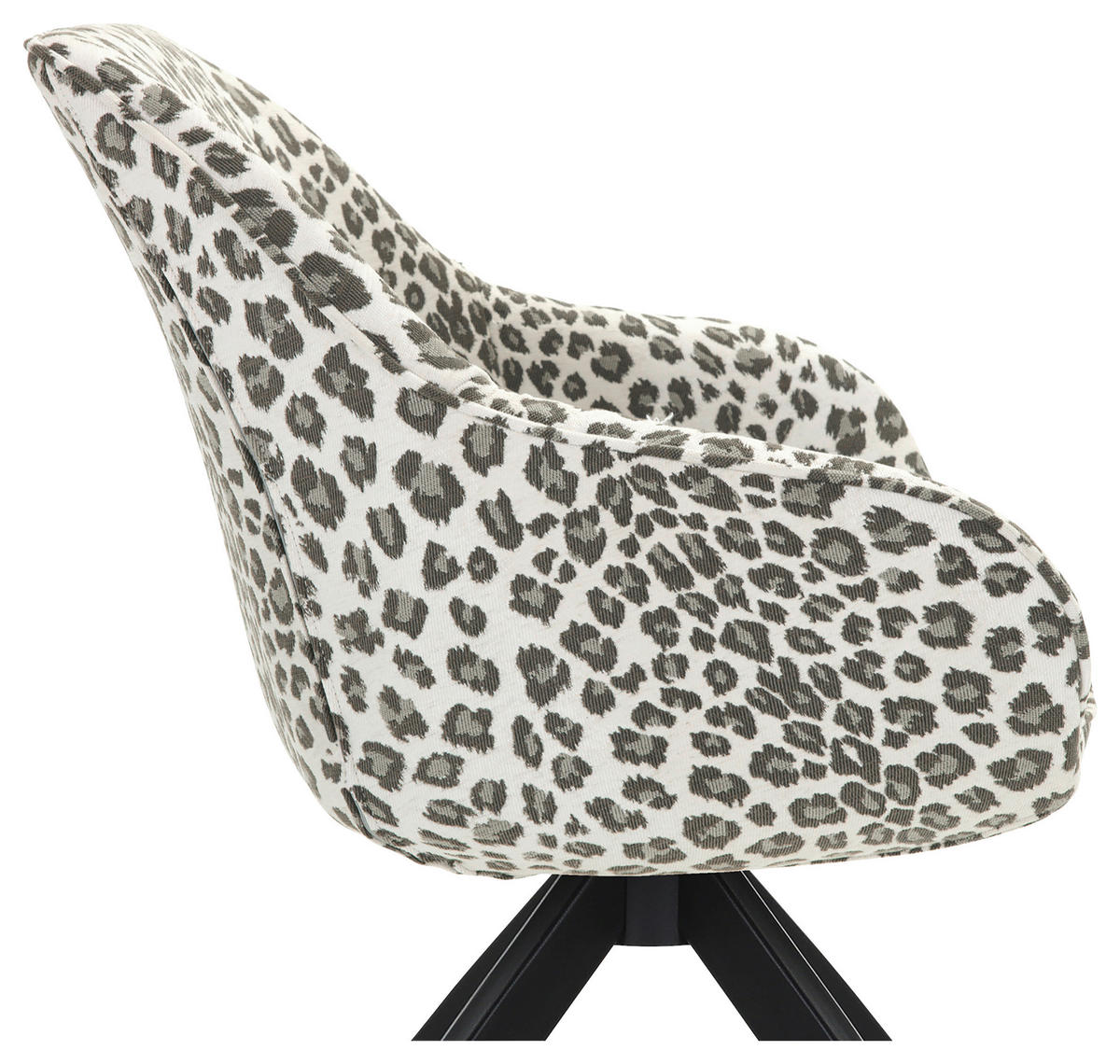 ARMLEHNSTUHL , Sitzfläche 360° drehbar , Flachgewebe, Mikrofaser  - Beige/Schwarz, Design, Textil/Metall (60/83/65cm) - Landscape