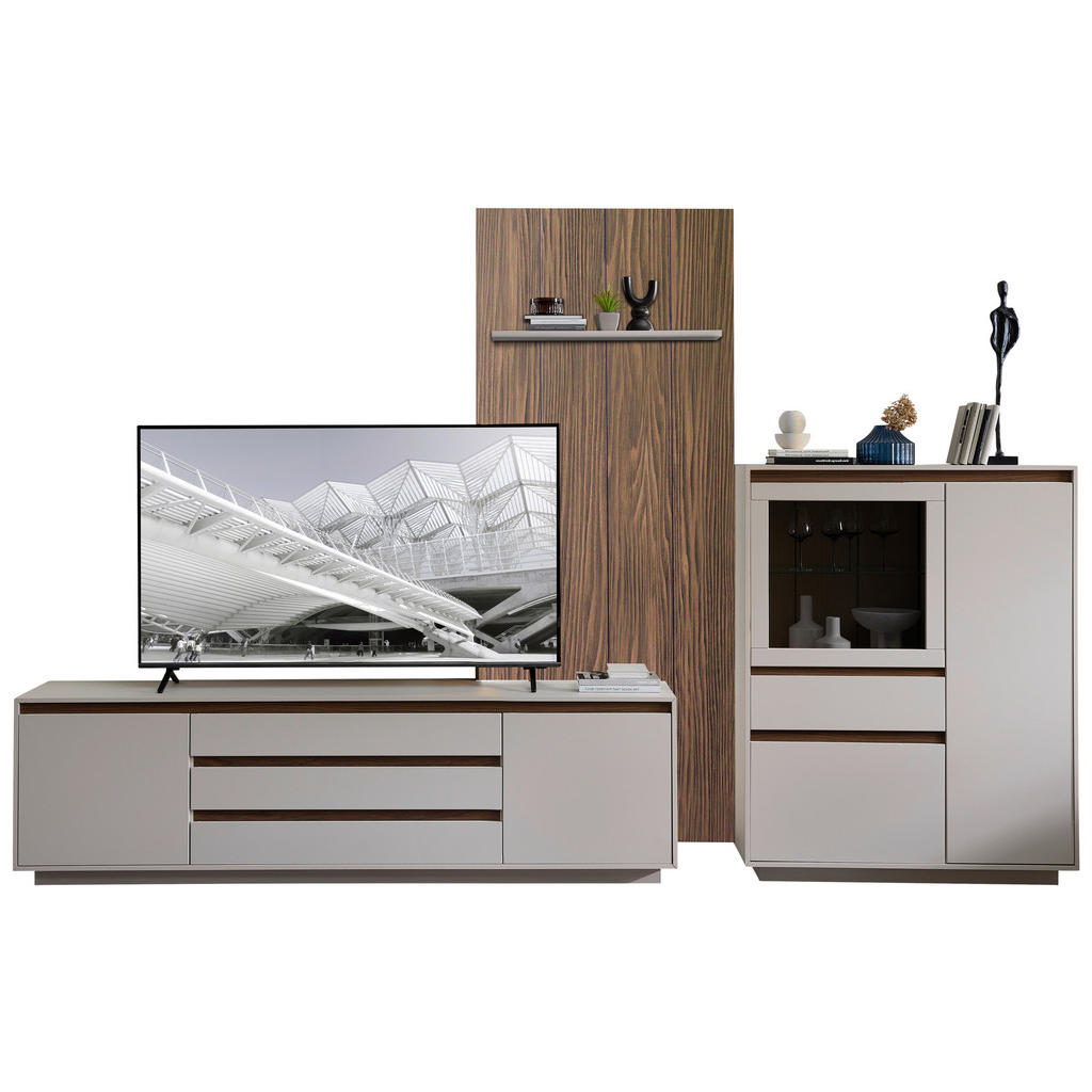 ANSAMBLU MOBILIER CAMERA DE ZI in culoare lemn de nuc cașmir