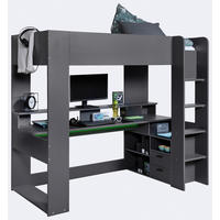 HOCHBETT 90/200 cm  - Graphitfarben, KONVENTIONELL, Holzwerkstoff (90/200cm) - Carryhome
