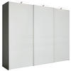 SCHWEBETÜRENSCHRANK in Anthrazit, Hellgrau  - Anthrazit/Hellgrau, Konventionell, Glas/Holzwerkstoff (280/222/68cm) - Moderano