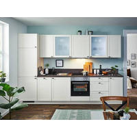 KUCHYŇSKÁ LINKA HOME 420 - barvy dubu/magnolie, Romantický / Rustikální, kompozitní dřevo (420cm) - Welnova