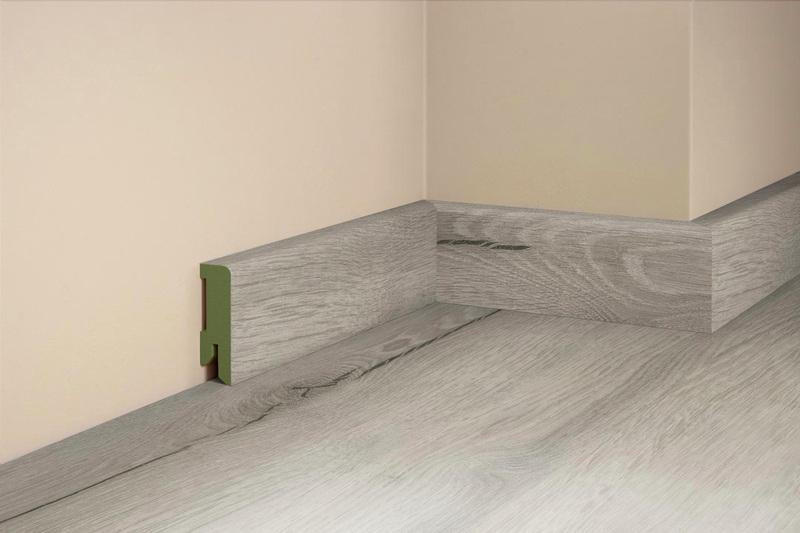 SOCKELLEISTE, Eiche Dolomit  - Basics, Holz (206,5/5/1,6cm) - Tilo