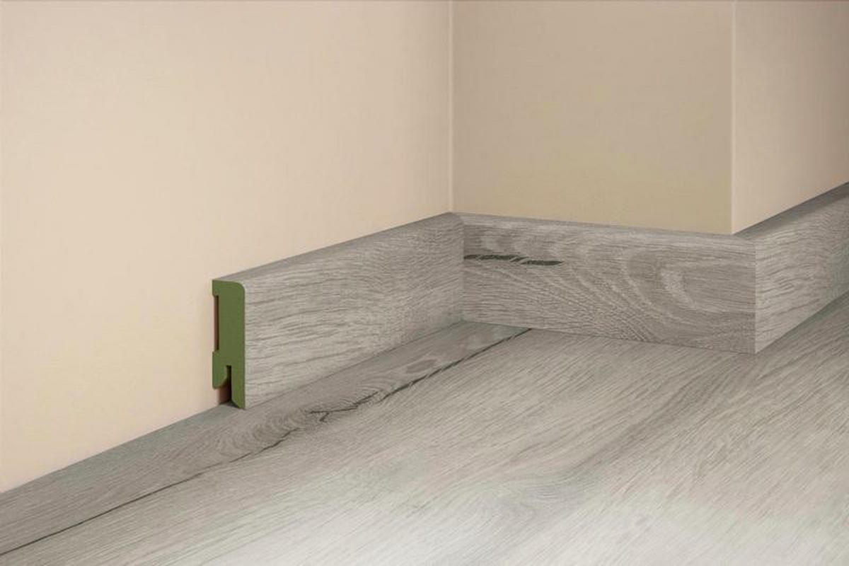 SOCKELLEISTE, Eiche Dolomit  - Basics, Holz (206,5/5/1,6cm) - Tilo