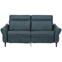 2-SITZER-SOFA  in Echtleder Petrol   - Anthrazit/Petrol, Design, Leder/Metall (187/92/97cm) - Himolla Komfortklass