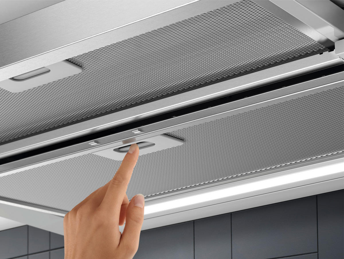 DUNSTABZUGSHAUBE LFP416X  - Silberfarben, Basics, Metall (69,8/39,5/30,0cm) - Electrolux