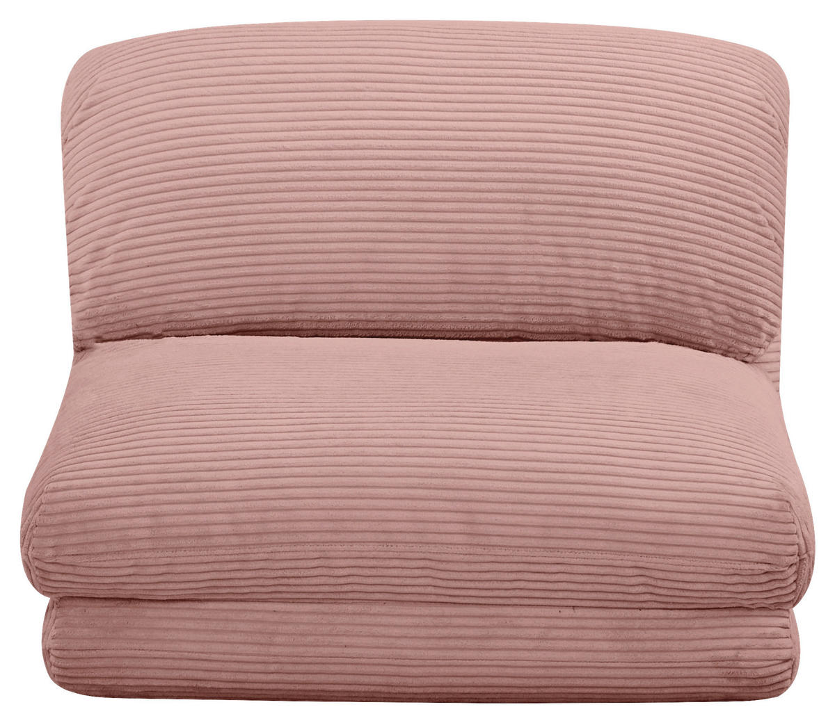 SCHLAFSESSEL Cord Altrosa    - Altrosa, Design, Textil/Metall (82/58/78cm) - Livetastic