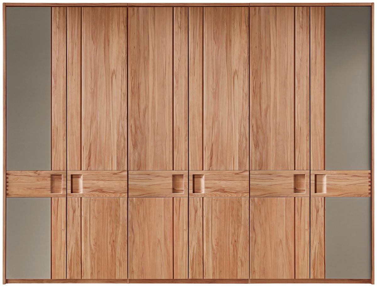 DREHTÜRENSCHRANK 301,8/229/64,5 cm 6-türig Kernbuche  - Kernbuche, Natur, Holz (301,8/229/64,5cm) - Escando Natürlich Sc