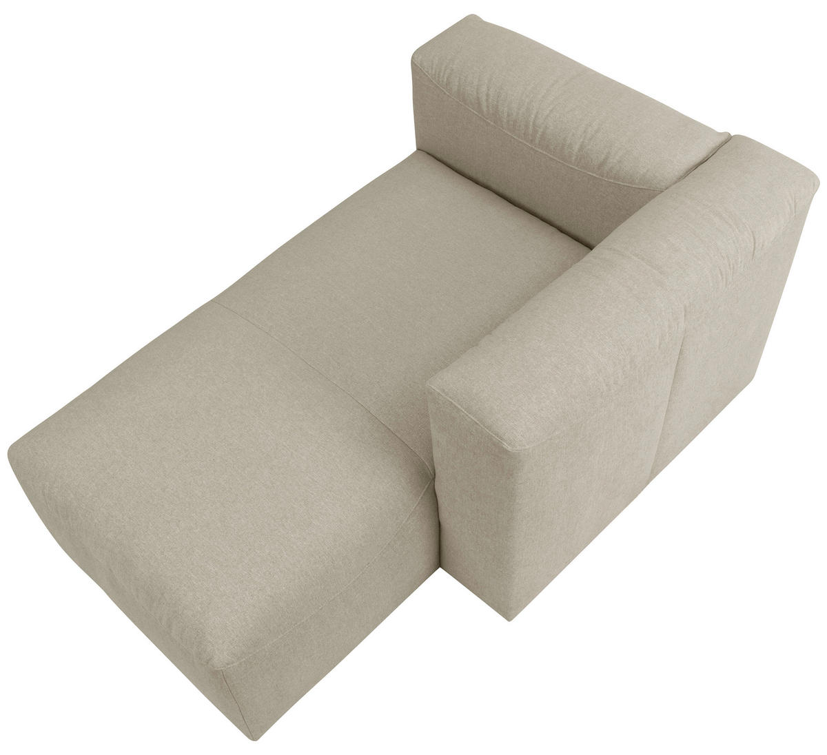 RÉCAMIERE in Flachgewebe Creme  - Creme, Design, Kunststoff/Textil (160/73/100cm) - Max Winzer
