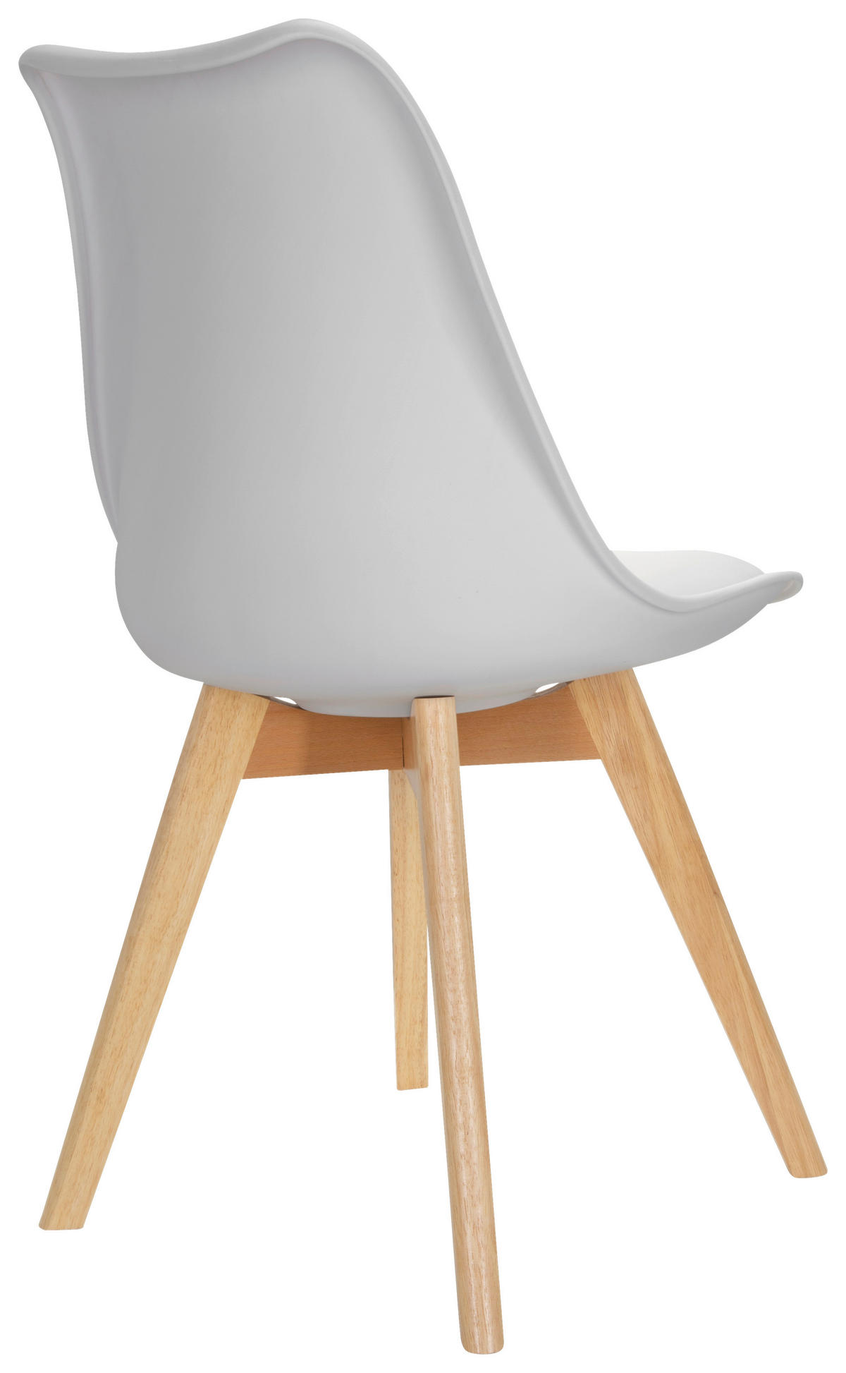 STUHL-SET 4 Stück  in Lederlook  - Buchefarben/Weiß, MODERN, Holz/Kunststoff (48/87/56cm) - MID.YOU