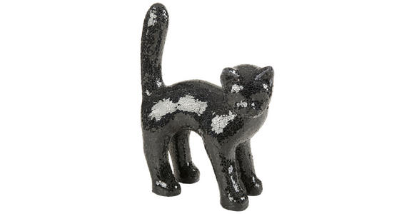 DEKOKATZE - Schwarz, Design, Glas (35/46/20cm) - Ambia Home