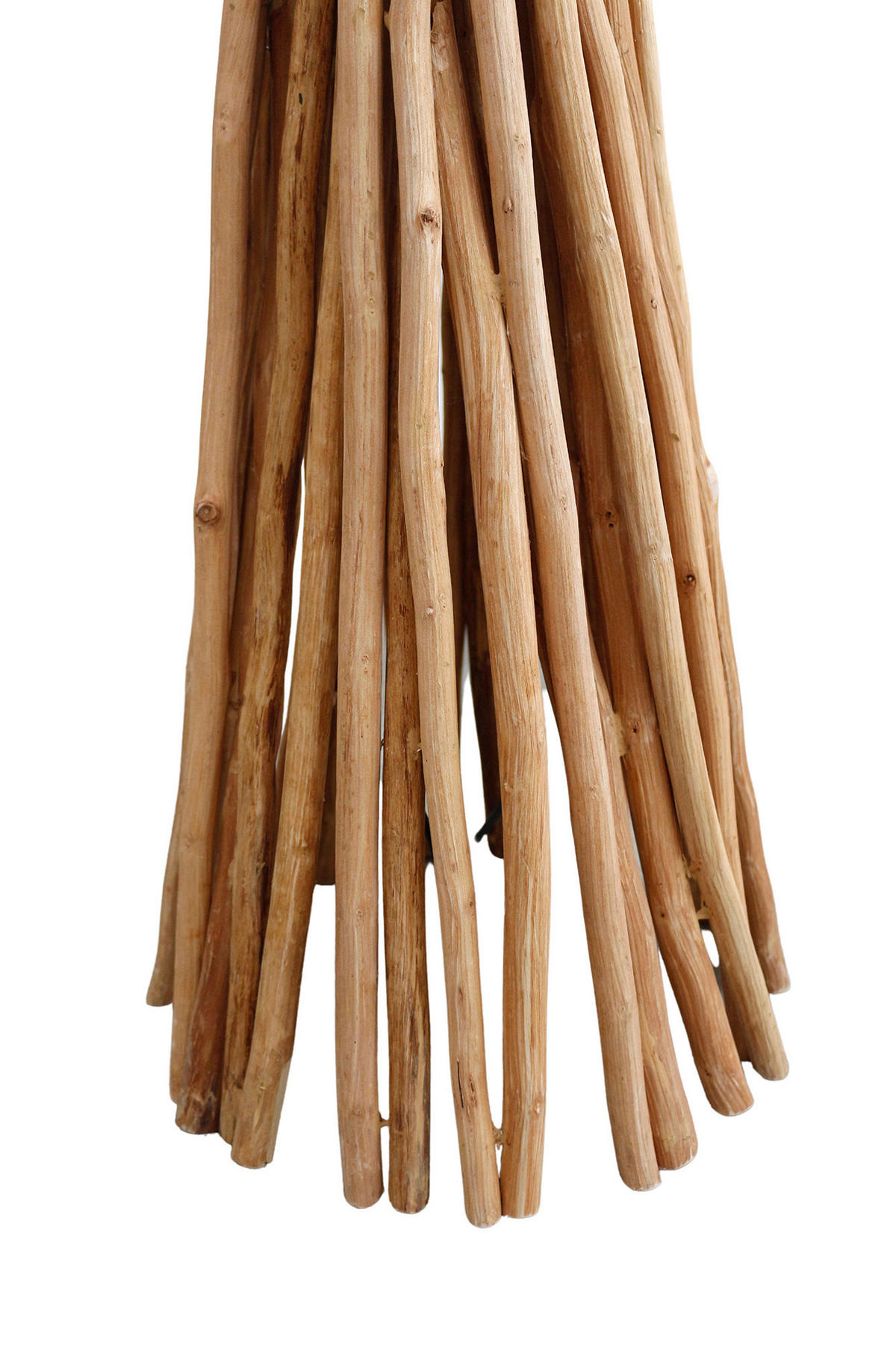 STEHLEUCHTE  35/149/35 cm   - Schwarz/Naturfarben, Design, Holz/Metall (35/149/35cm) - P & B