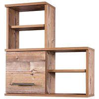 HÄNGESCHRANK  - Fichtefarben/Edelstahlfarben, KONVENTIONELL, Holzwerkstoff/Metall (59,8/64,8/20,5cm) - Stylife