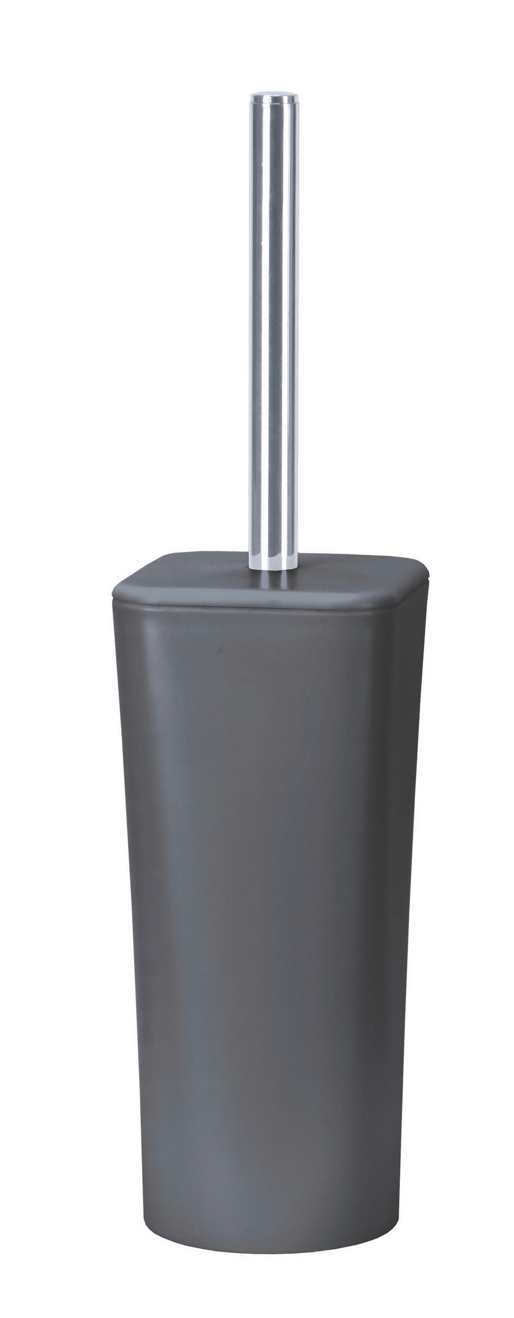 GARNITURA TOALETNE ČETKE  siva  plastika  PLENTY  - srebrne boje/siva, Konvencionalno, metal/plastika (9,3/37,5cm) - Kleine Wolke