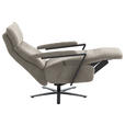 RELAXSESSEL in Textil Beige  - Beige/Schwarz, Design, Textil/Metall (68/117/85cm) - Cantus