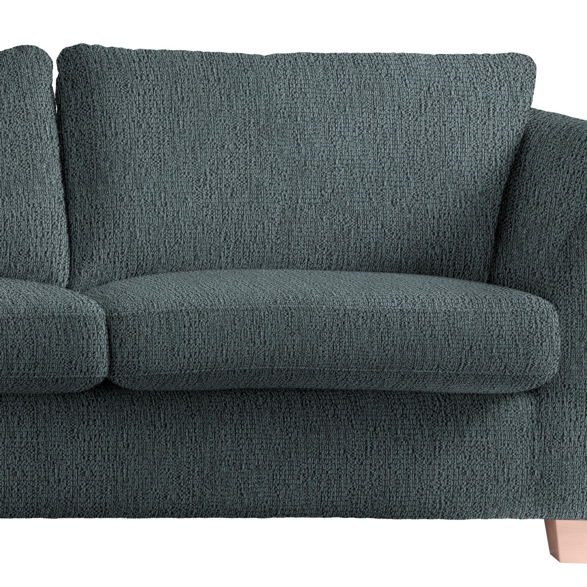 3-SITS SOFFA i chenille mörkgrå  - mörkgrå/naturfärgad, trä/textil (216/70-85/95cm) - MID.YOU
