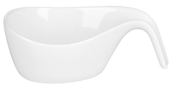 SCHÜSSEL Swing  11,5/7/4 cm  - Weiß, Basics, Keramik (11,5/7/4cm) - Novel