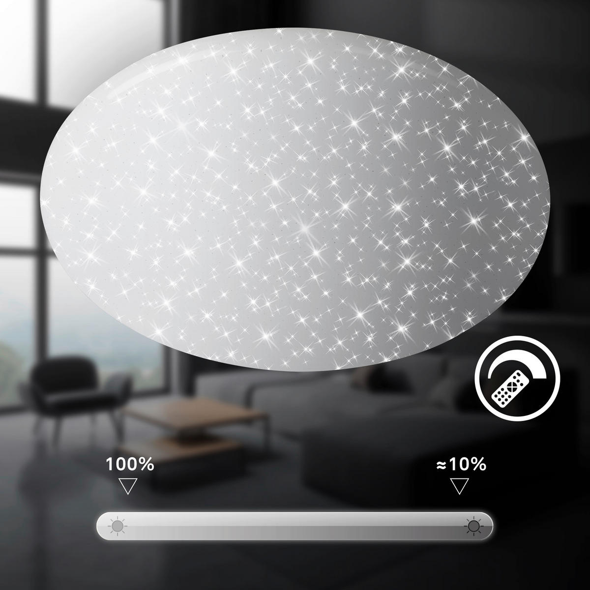 STROPNA LED-SVETILKA  VERB /8000 lm/3000-6500 K// - bela, Basics, kovina/umetna masa (56/8,5cm)
