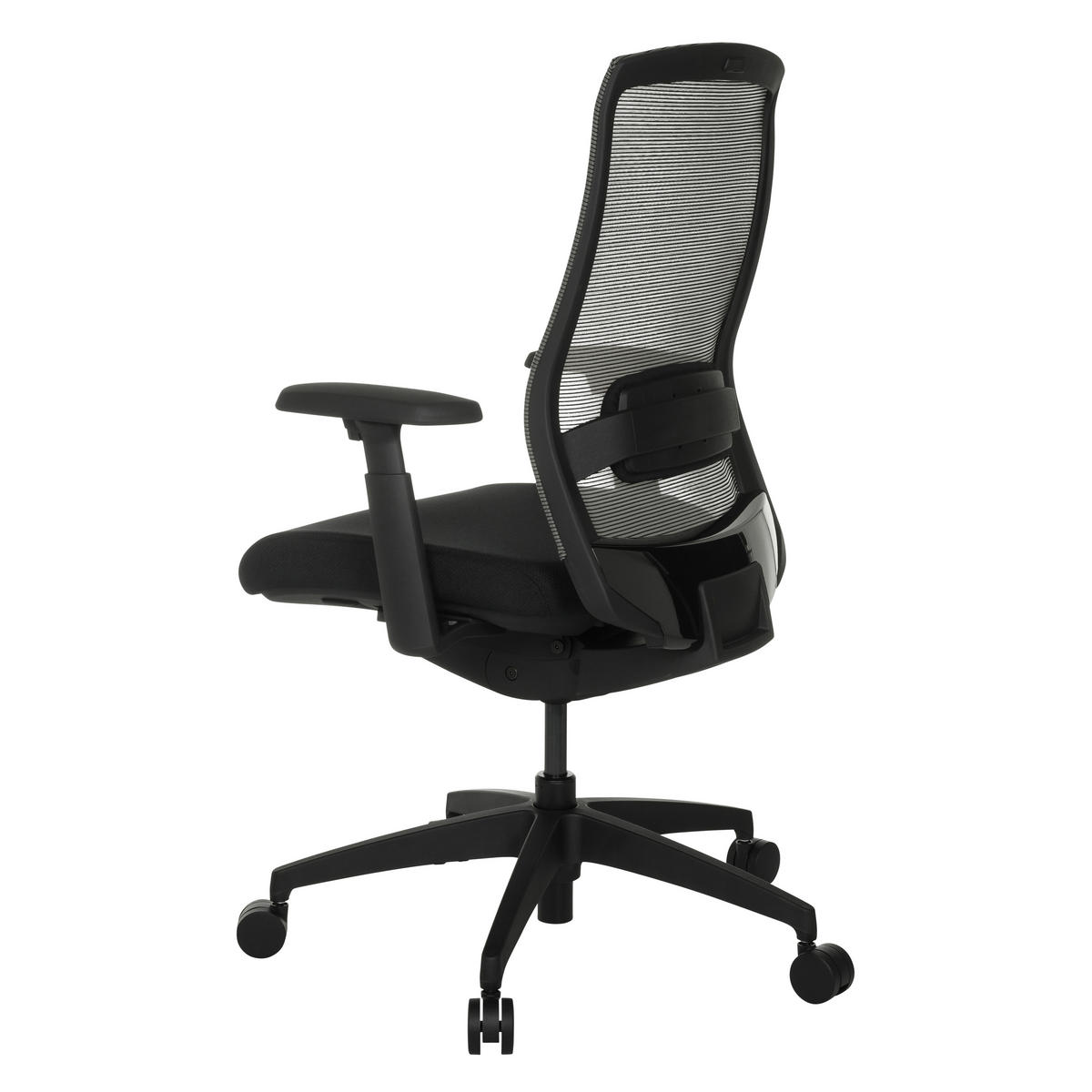 OTOČNÁ ŽIDLE, síťovina, černá - černá, Moderní, textil/plast (65/95 - 103/70cm) - MID.YOU