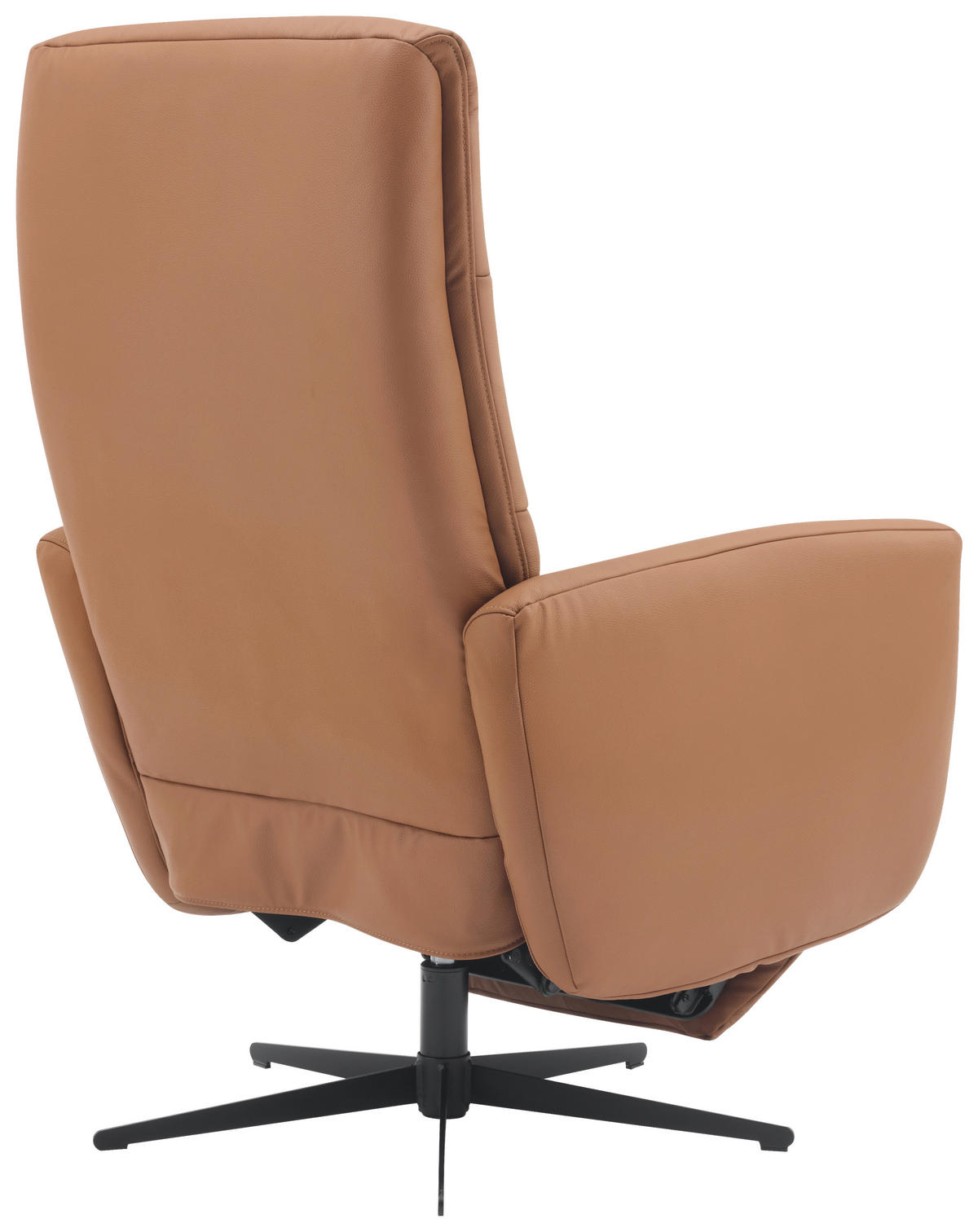 RELAXSESSEL in Textil, Leder Braun  - Schwarz/Braun, Design, Leder/Textil (76/112/80cm) - Livetastic
