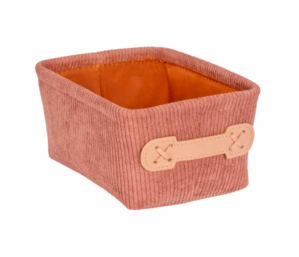 AUFBEWAHRUNGSKÖRBCHEN     - Beige/Altrosa, Basics, Textil (19/9/14cm) - Wenko