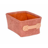 AUFBEWAHRUNGSKÖRBCHEN  - Beige/Altrosa, Basics, Textil (19/9/14cm) - Wenko