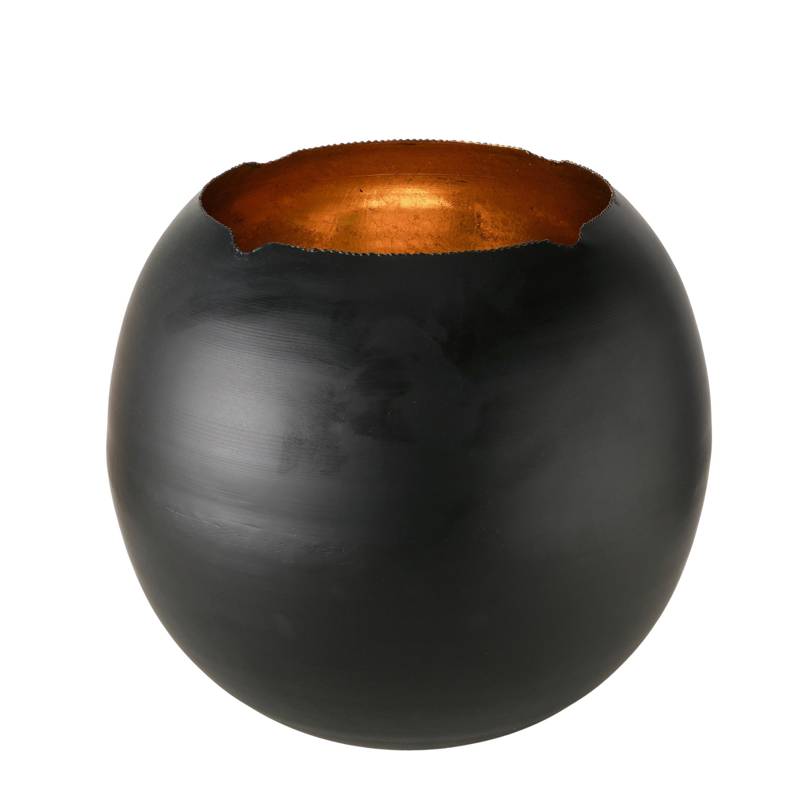 WINDLICHT - Goldfarben/Schwarz, LIFESTYLE, Metall (40/37cm)