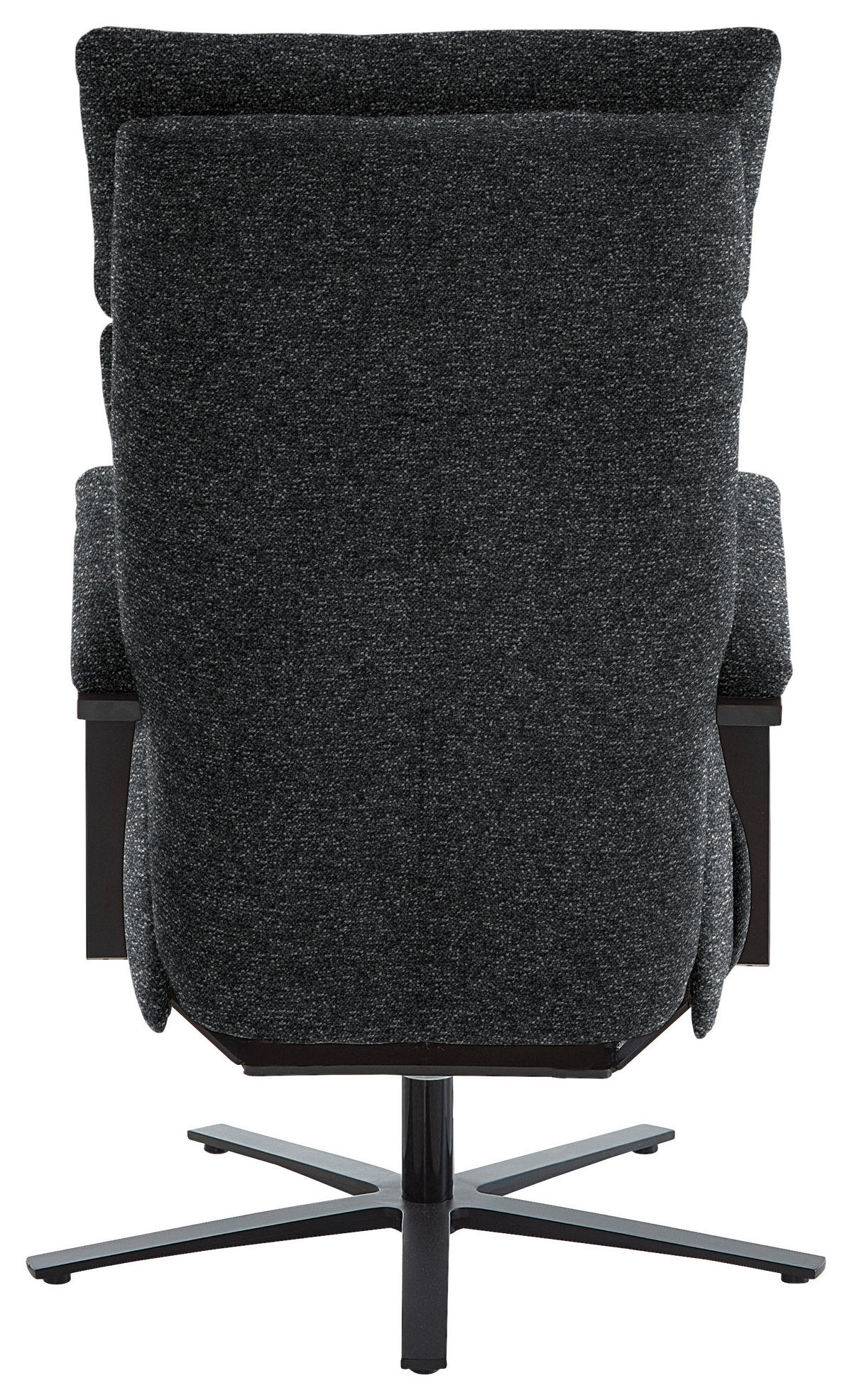 RELAXSESSEL in Textil Graphitfarben  - Schwarz/Graphitfarben, Design, Textil/Metall (68/117/85cm) - Cantus