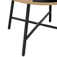 BEISTELLTISCH in Metall, Holzwerkstoff 55/55/50 cm  - Eichefarben/Schwarz, Design, Holzwerkstoff/Metall (55/55/50cm) - Carryhome