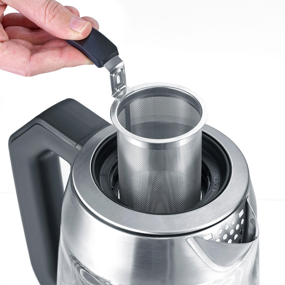 WASSERKOCHER WK 3479 1.7 l - Edelstahlfarben, KONVENTIONELL, Glas/Metall (21/27/23cm) - Severin