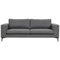 2-SITS SOFFA i metall, textil grå, svart  - grå/svart, Design, metall/textil (215/84/88cm) - Livetastic