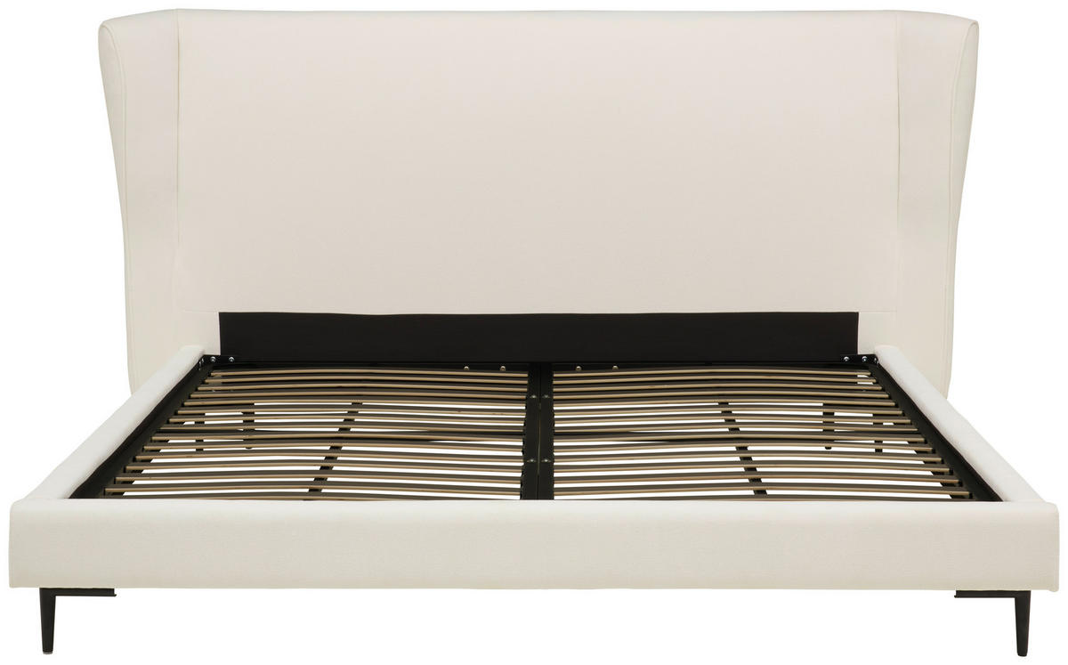 TAPECIRANI KREVET   180/200 cm   bijela  - bijela/crna, Moderno, drvo/metal (180/200cm) - Livetastic