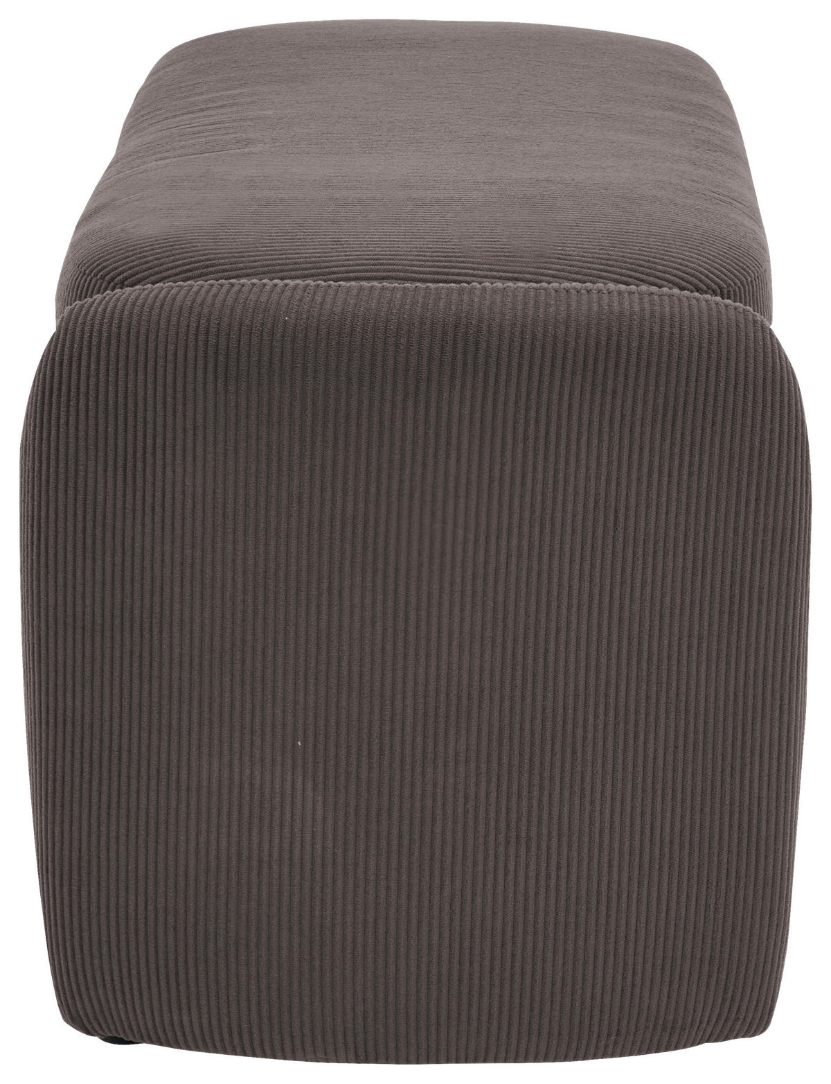HOCKERBANK in Textil Taupe  - Taupe/Schwarz, Design, Kunststoff/Textil (114/47/42cm) - P & B