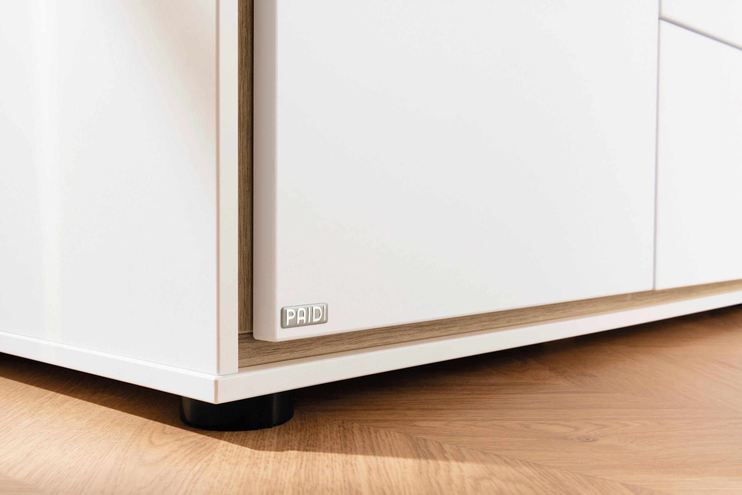  KINDERKLEIDERSCHRANK Weiß, Eichefarben  - Eichefarben/Weiß, Design, Holzwerkstoff/Kunststoff (166,4/203,6/54,8cm) - Paidi