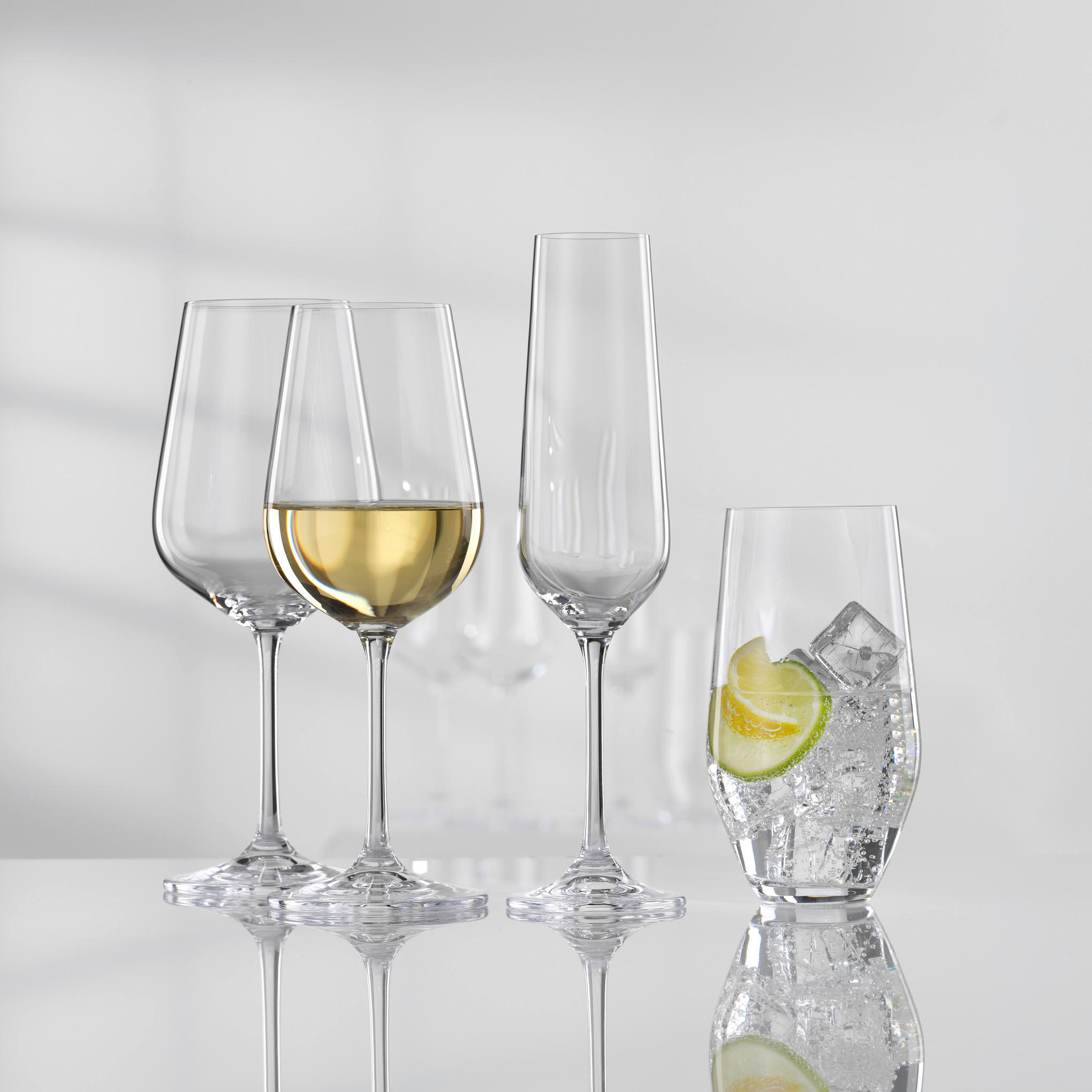 GLÄSERSET  24-teilig  - Transparent, KONVENTIONELL, Glas - Novel