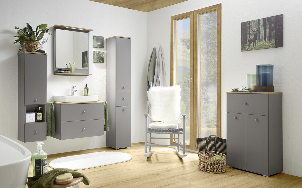 UNTERSCHRANK 60/97,1/33 cm   - Grau, LIFESTYLE, Holzwerkstoff (60/97,1/33cm) - Xora
