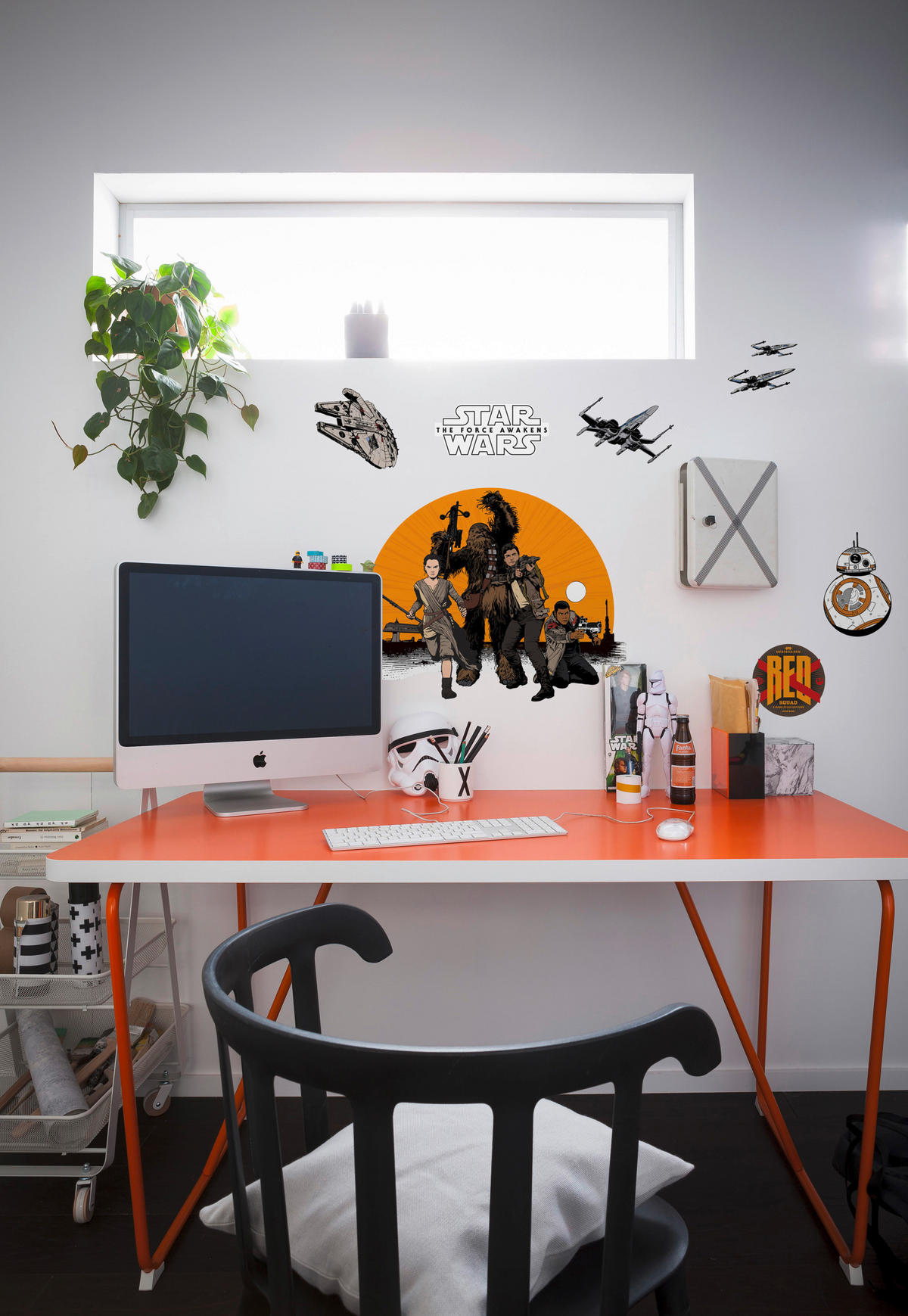 DEKOSTICKER 50/70 cm     - Gelb/Schwarz, LIFESTYLE, Kunststoff (50/70cm)