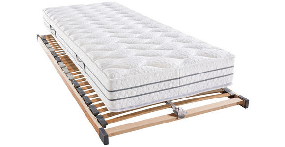 TASCHENFEDERKERNMATRATZE 90/200 cm Höhe ca. 24 cm  - Weiß, Basics, Textil (90/200cm) - Novel