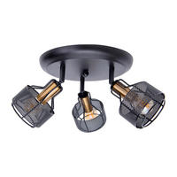 DECKENLEUCHTE   - Goldfarben/Schwarz, ROMANTIK / LANDHAUS, Metall (12,5cm) - Näve