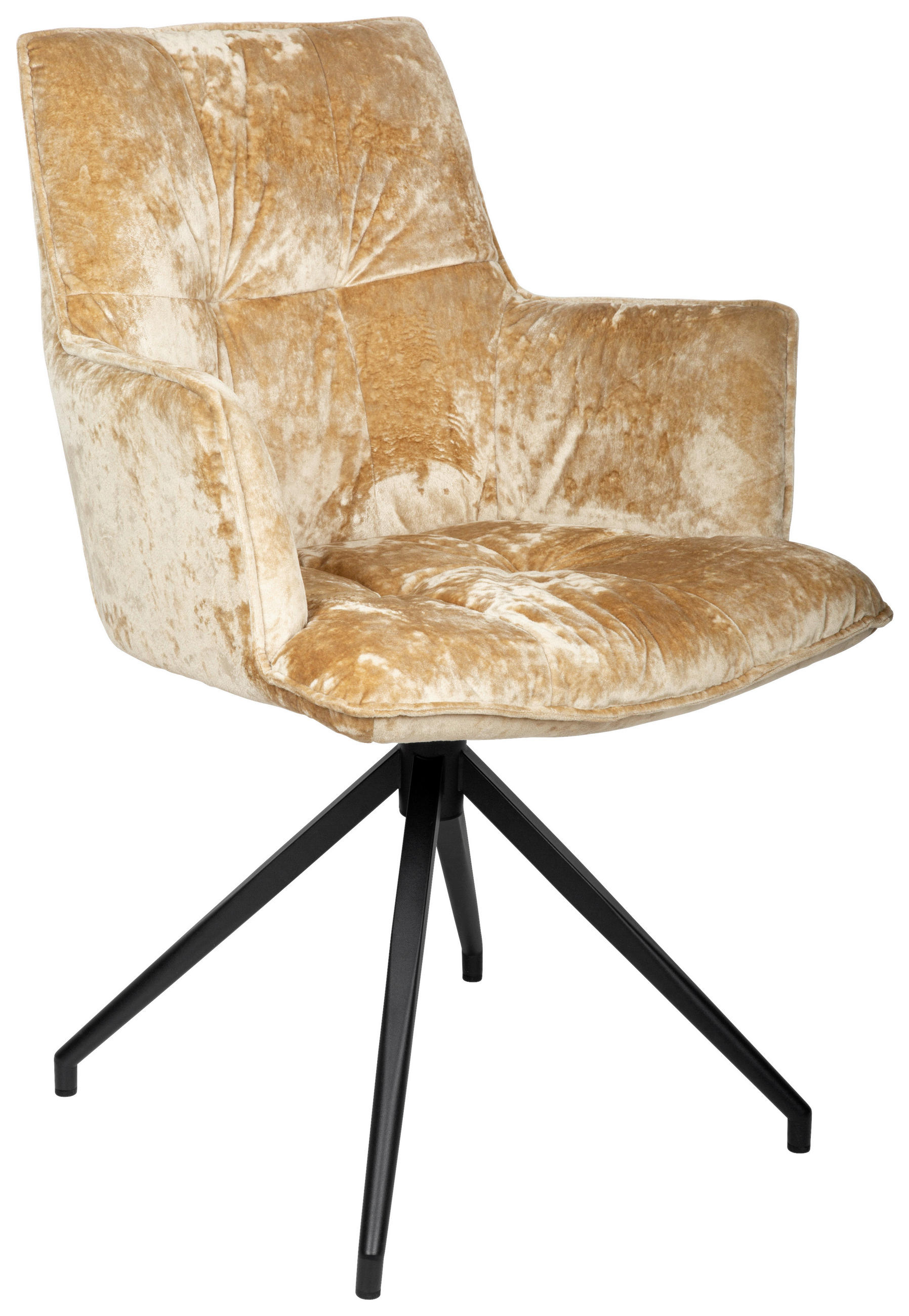 Novel ŽIDLE S PODRUČKAMI, železo, samet, černá, šedohnědá