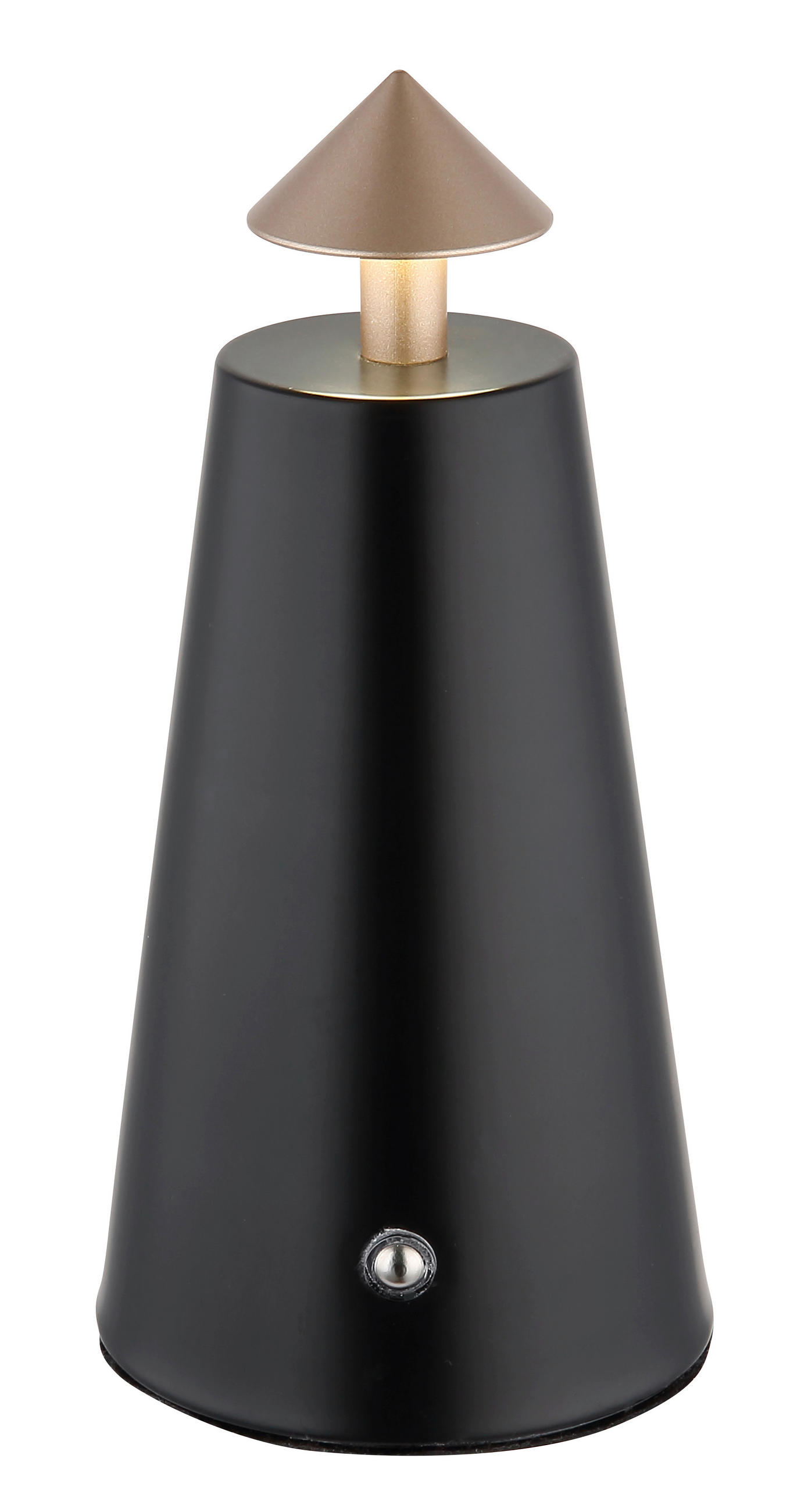 AKKU-TISCHLEUCHTE LIVA 9/19 cm  - Schwarz/Weiß, Design, Kunststoff/Metall (9/19cm) - Globo