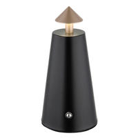 AKKU-TISCHLEUCHTE LIVA 9/19 cm  - Schwarz/Weiß, Design, Kunststoff/Metall (9/19cm) - Globo